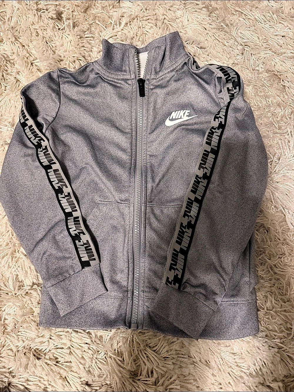 Nike Toddler Logo Tape Track Jacket Gray